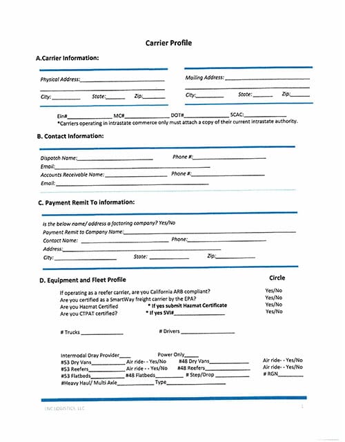 Carrier-profile